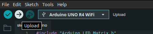 Arduino IDE Upload Button